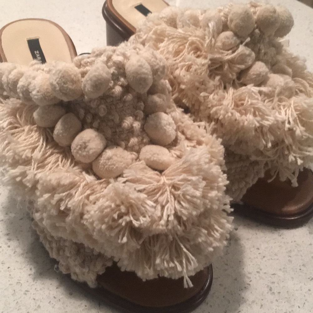 Zara Boho Mules - NWT